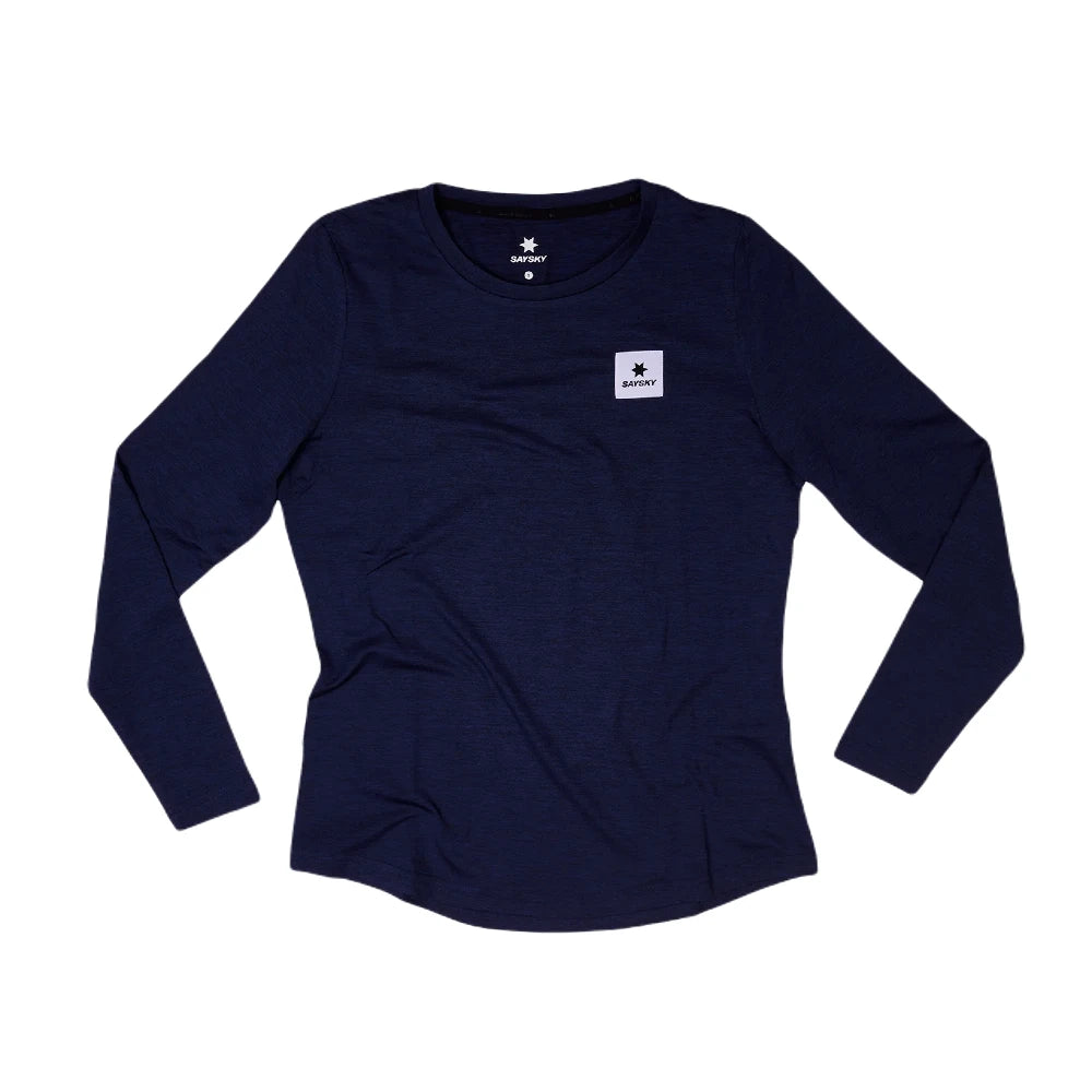 SAYSKY Clean Pace Longsleeve dame - Blue set fra fronten