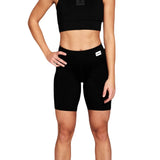 SAYSKY Dame Motion+ Short Tights 9" - Black set fra fronten