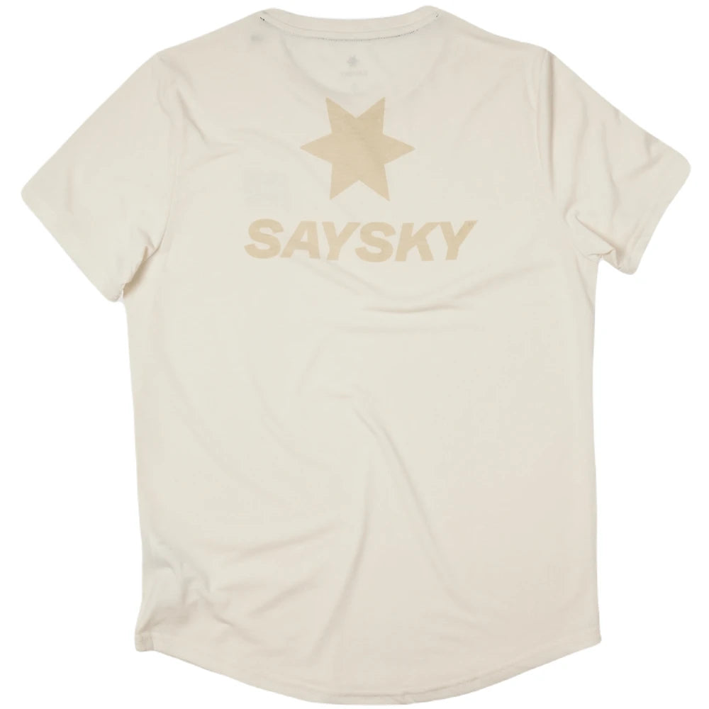 SAYSKY Logo Motion T-Shirt - WHITE set fra ryggen