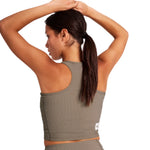 SAYSKY W Combat Rib Crop Top - Taupe - Endurance Sport
