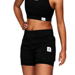 SAYSKY Wmns 2 in 1 Pace short 3" - Black  set fra fronten