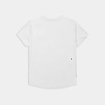 White t-shirt on a light gray background