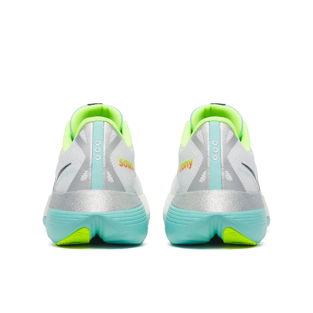 Saucony Endorphin Trainer Dame - White/Aqua - Endurance Sport