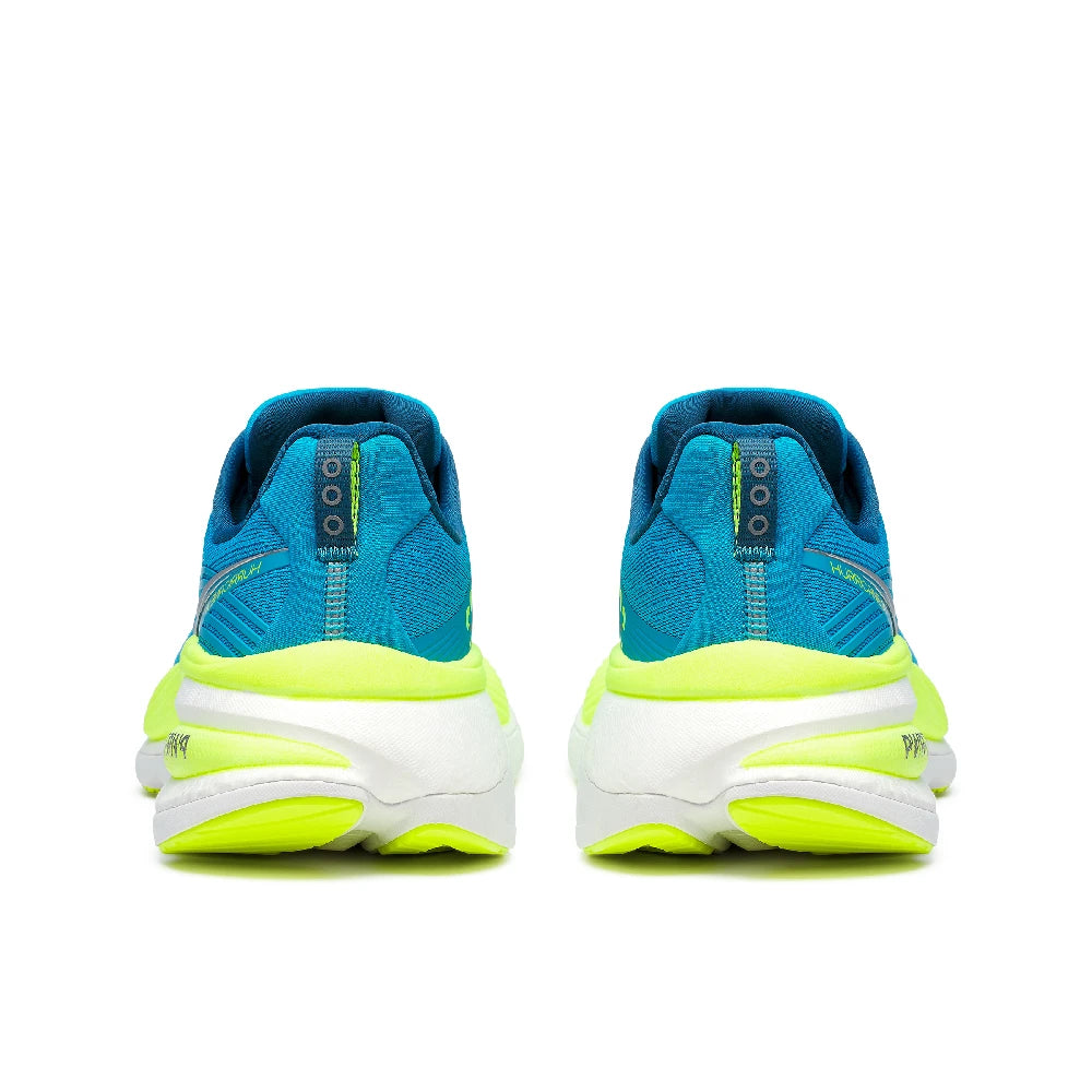 Saucony Hurricane 24 Herre - Viziblue/Citron set bagfra