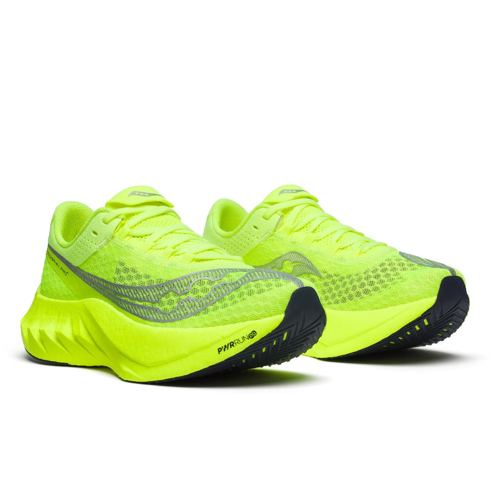 Saucony Endorphin Pro 4 Herre - Citron/Silver set fra fronten