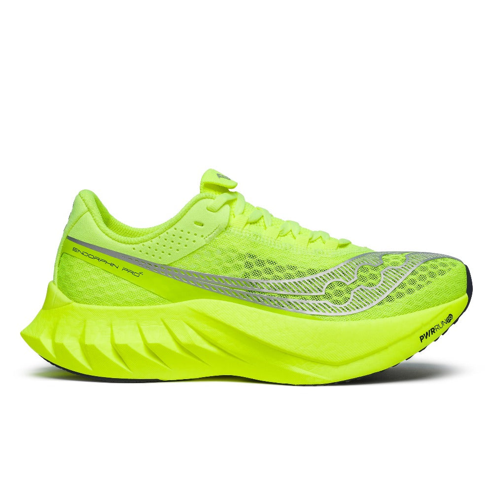 Saucony Endorphin Pro 4 Herre - Citron/Silver set fra siden