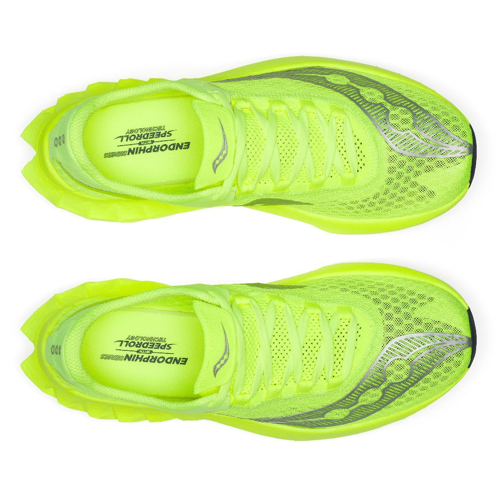 Saucony Endorphin Pro 4 Herre - Citron/Silver set ovenfra