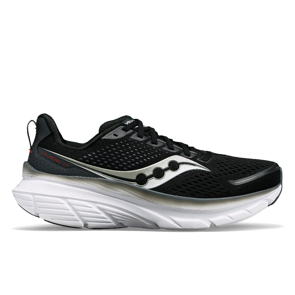 Saucony Guide 17 Herre - Black/Shadow set fra siden