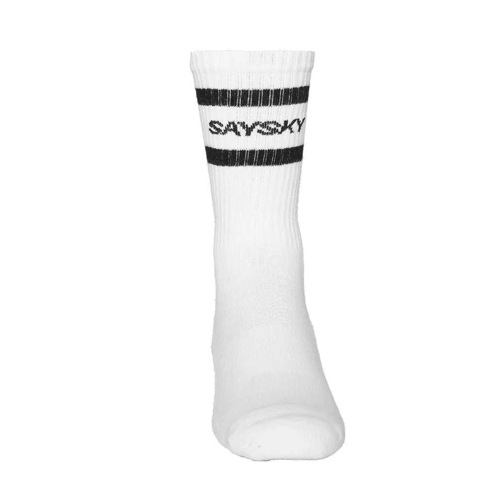 Saysky Crew Socks - Hvid - Endurance Sport