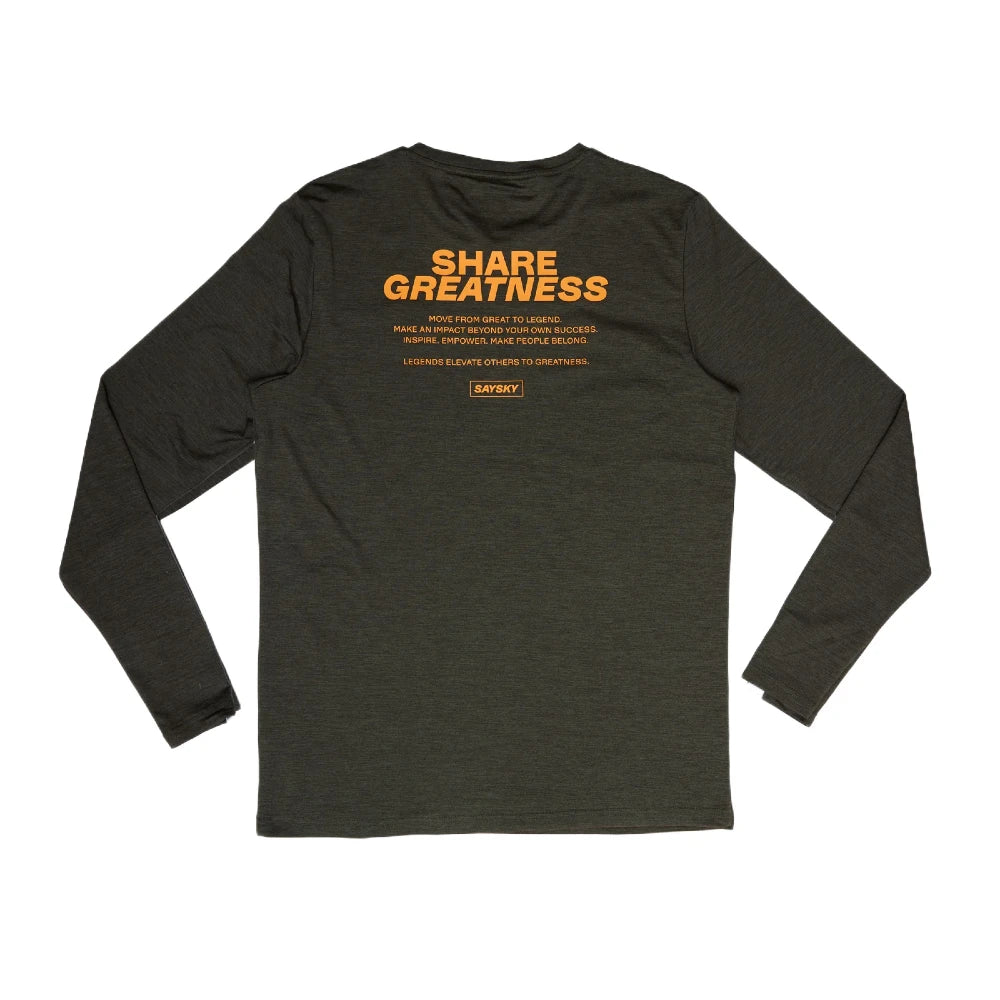 SAYSKY Statement Pace Long Sleeve - Green - Endurance Sport