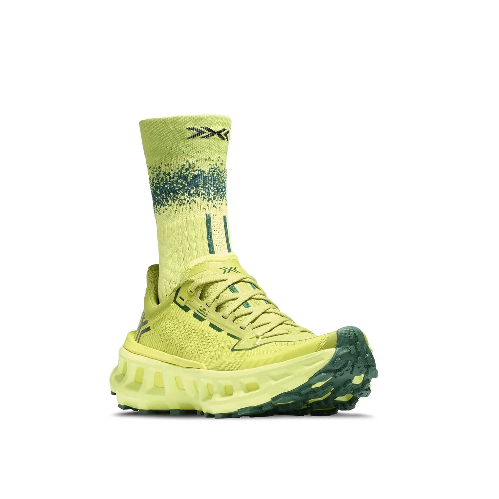 X-Bionic Mens Terraskin X03 trail running shoes Electric Energy/Dark Green