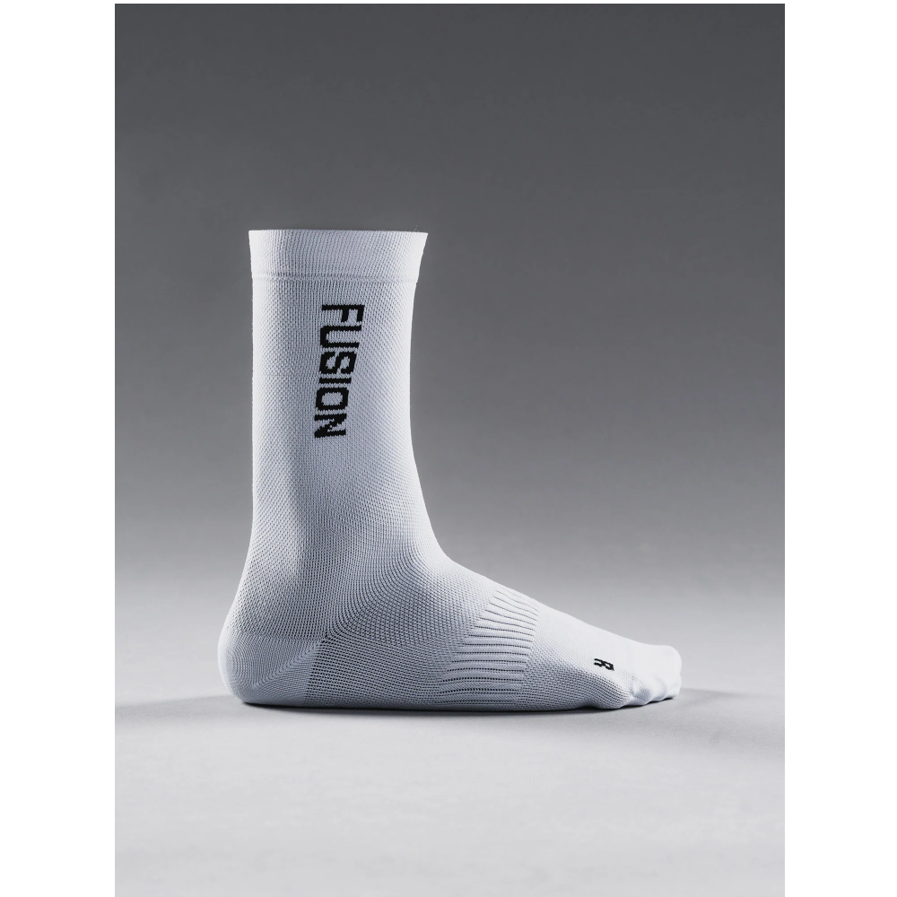 Fusion TEMPO! Cycling Sock - White - Endurance Sport