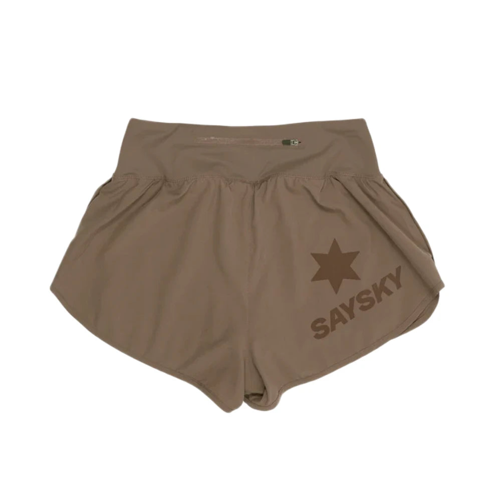 SAYSKY W Pace Shorts 3" - Taupe - Endurance Sport