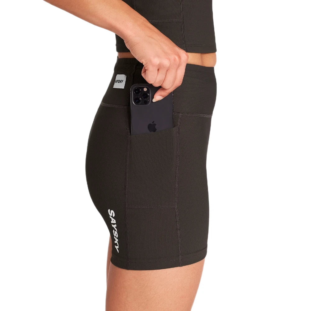 SAYSKY W Combat+ Rib Short Tights 4'' - Coffee - Endurance Sport