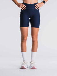 Fusion Womens Short Training Tights - Night Blue