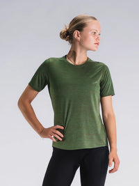 Fusion Wms C3 T-shirt - Greenmelange