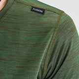 Fusion Wms C3 T-shirt - Greenmelange