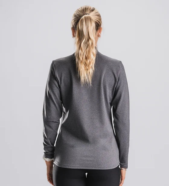 FUSION Wms C3 Zip Neck - Dark Grey
