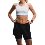 Fusion Womens Tempo! One Run Shorts - Black