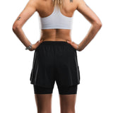 Fusion Womens Tempo! One Run Shorts - Black