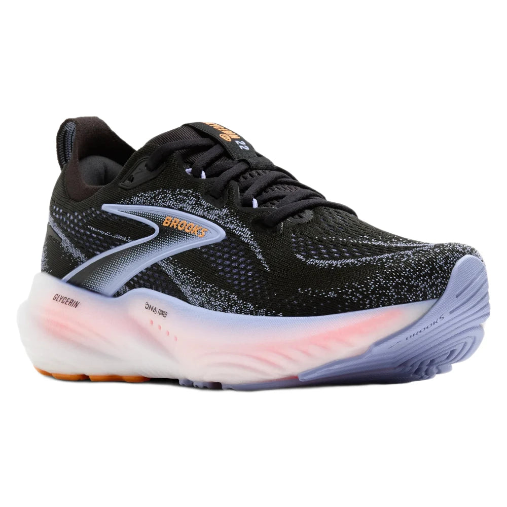 Brooks Glycerin 22 Dame - Black/Blue Heron/Orange - Endurance Sport