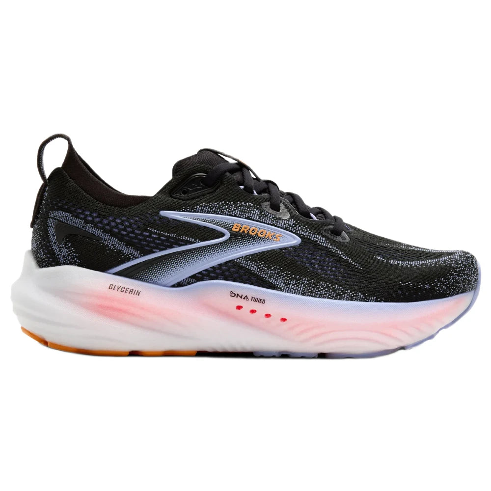 Brooks Glycerin 22 Dame - Black/Blue Heron/Orange - Endurance Sport