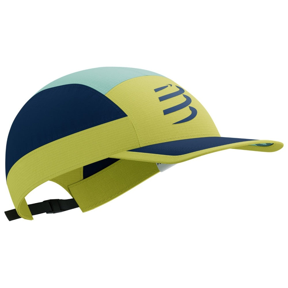 Compressport 5 Panel light cap Unisex (Green Sheen/Blues) - Endurance Sport
