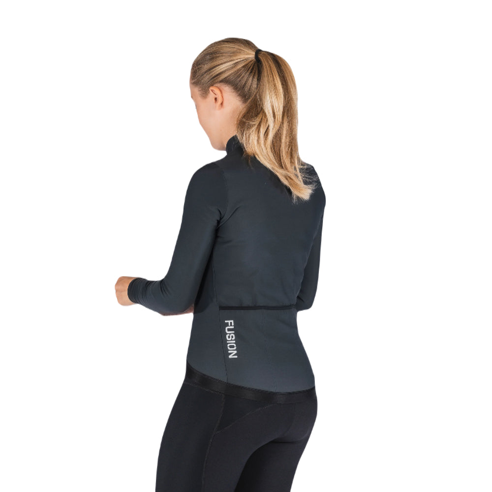 Fusion Womens Thermal Cycling Jersey - Grey - Endurance Sport