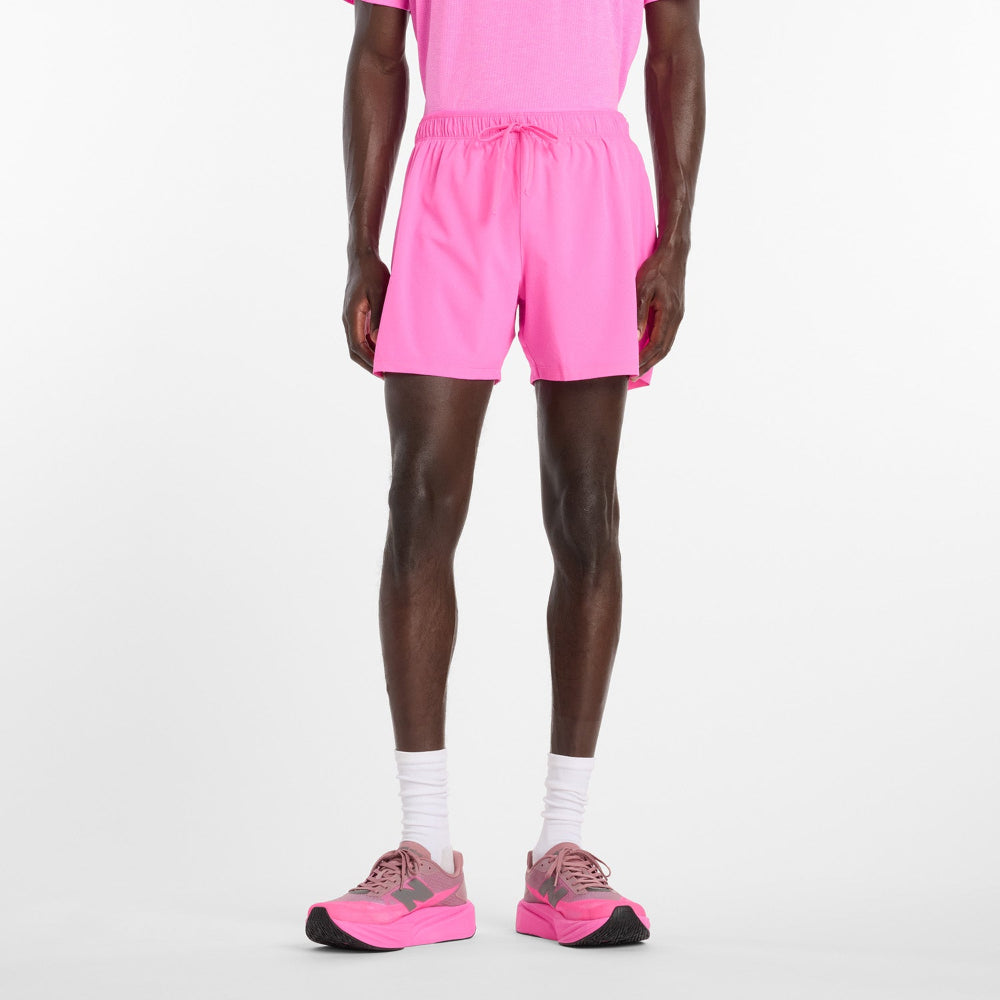 New Balance RC Short 5'' - Pink Heat/Slate Gray - Endurance Sport