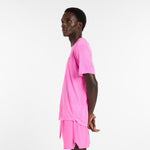 New Balance RC Essential T-Shirt Herre - Pink Heat Heather/Slate Grey - Endurance Sport