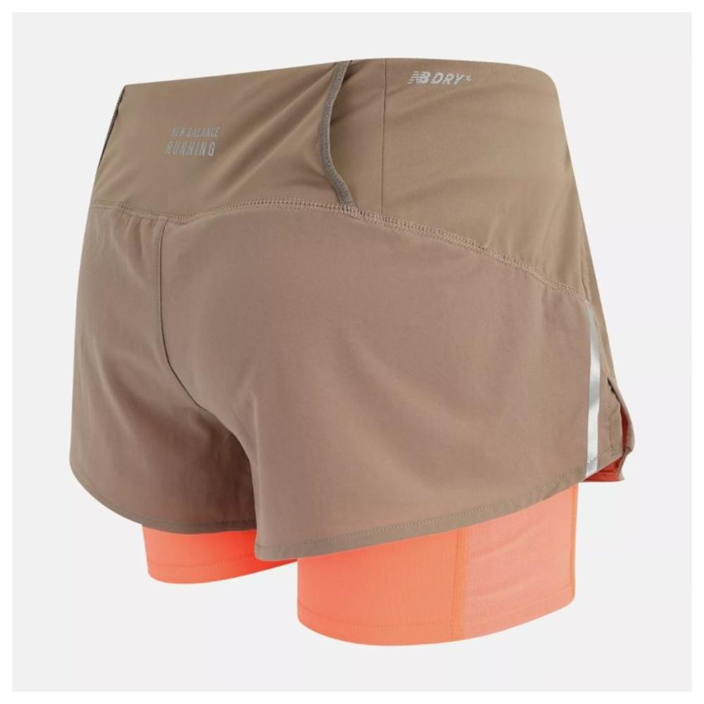 New Balance PR Impact Run 2 in 1 Shorts Dame - Endurance Sport