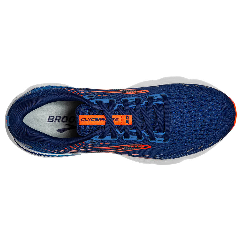 Brooks Glycerin GTS 20 Herre - Blue Depths/Palace Blue/Orange - Endurance Sport