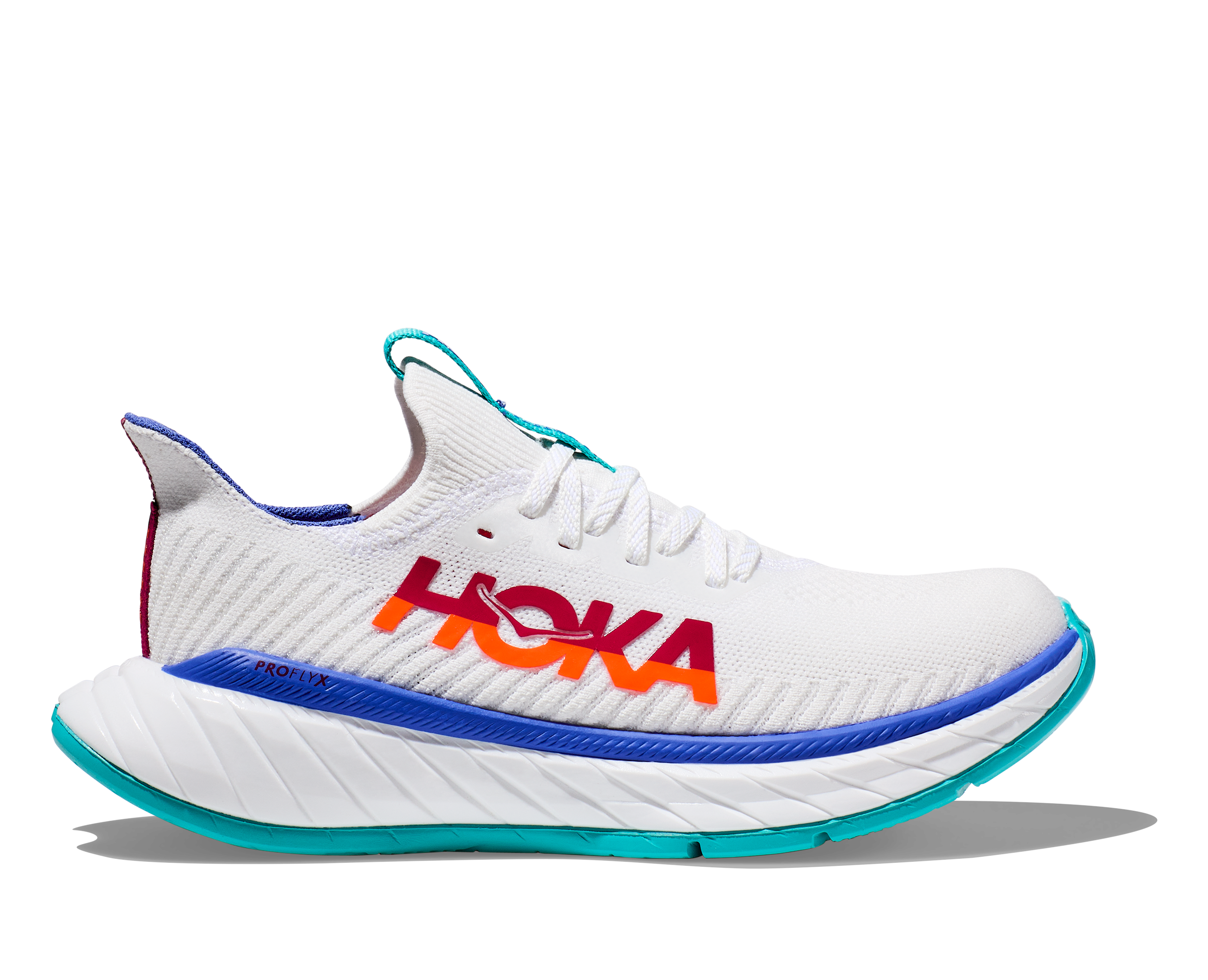 Hoka Carbon X 3 Dame - White/Flame - Endurance Sport