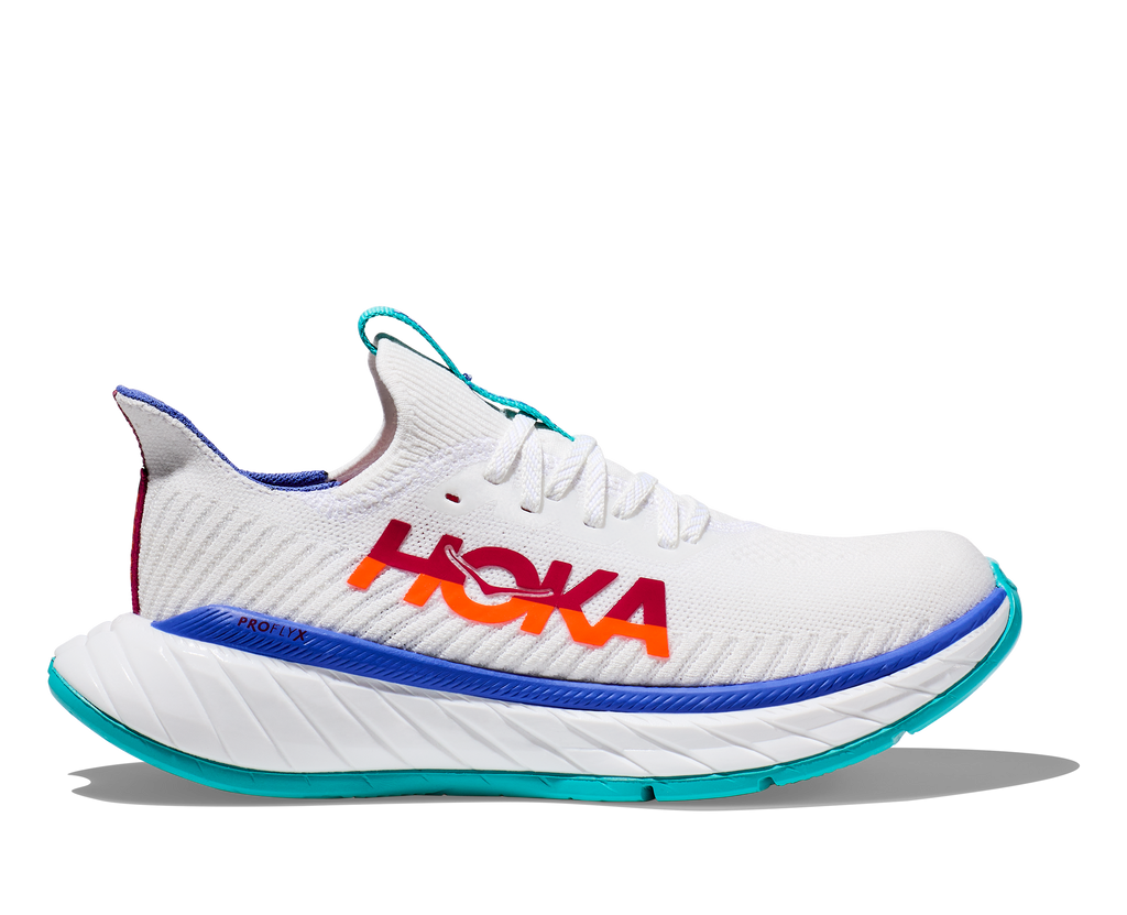 Hoka Carbon X 3 Herre - White/Flame - Endurance Sport