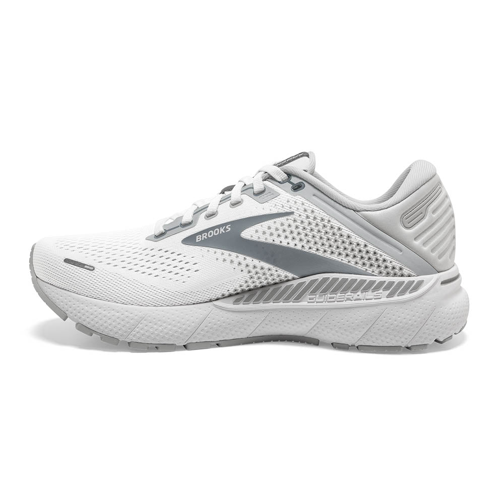 Brooks Adrenaline GTS 22 Dame - White/Oyster/Primer Grey - Endurance Sport