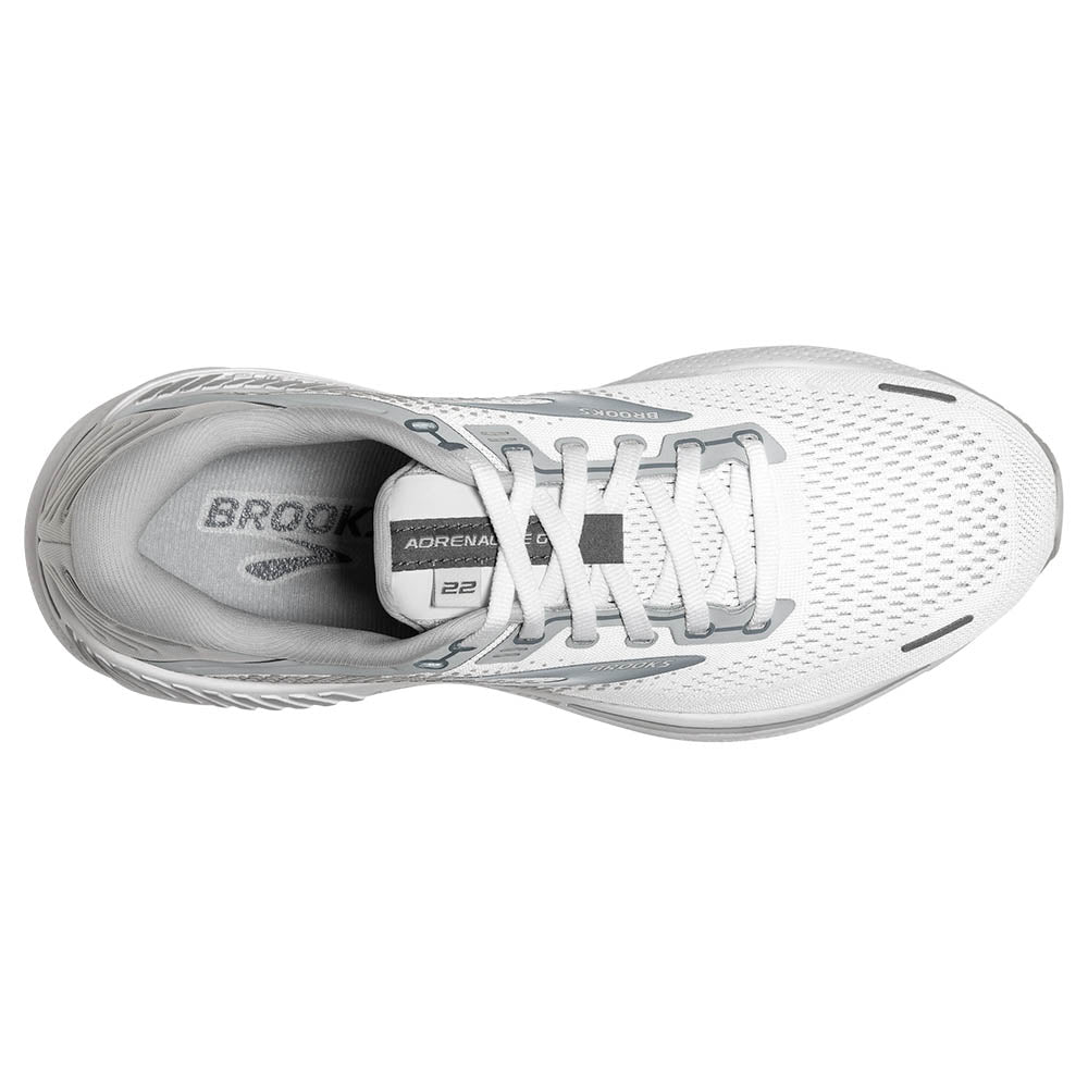 Brooks Adrenaline GTS 22 Dame - White/Oyster/Primer Grey - Endurance Sport