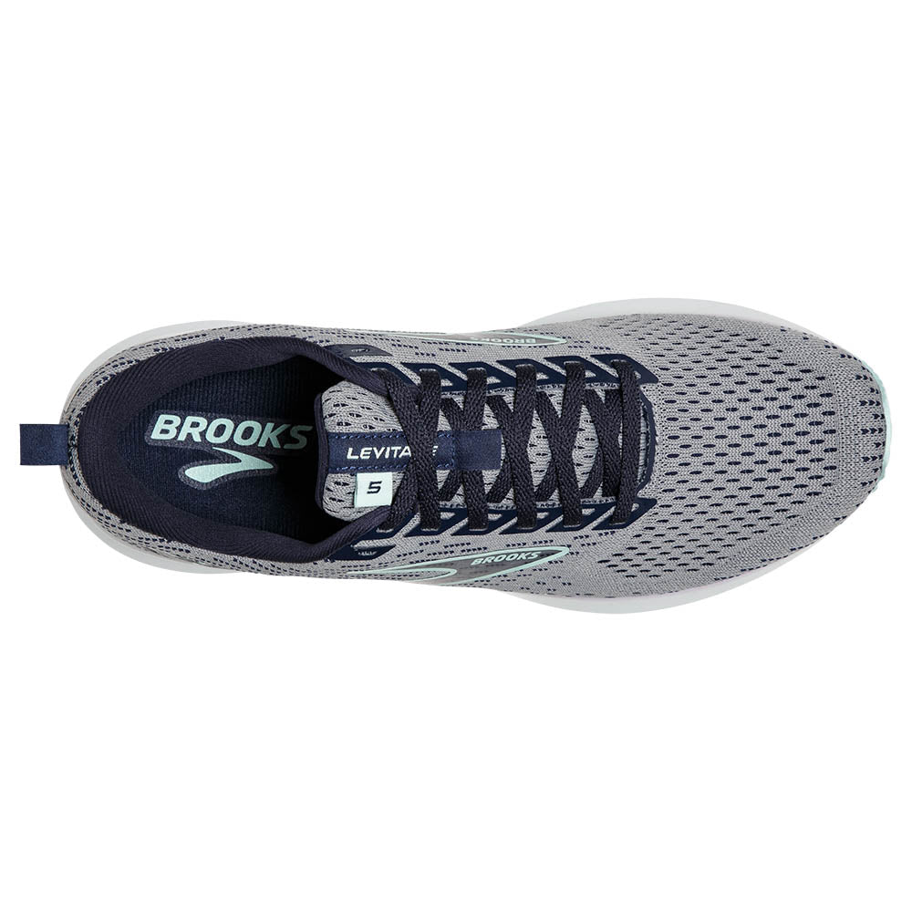 Brooks Levitate 5 Dame - Grey/Peacoat/Blue Light - Endurance Sport