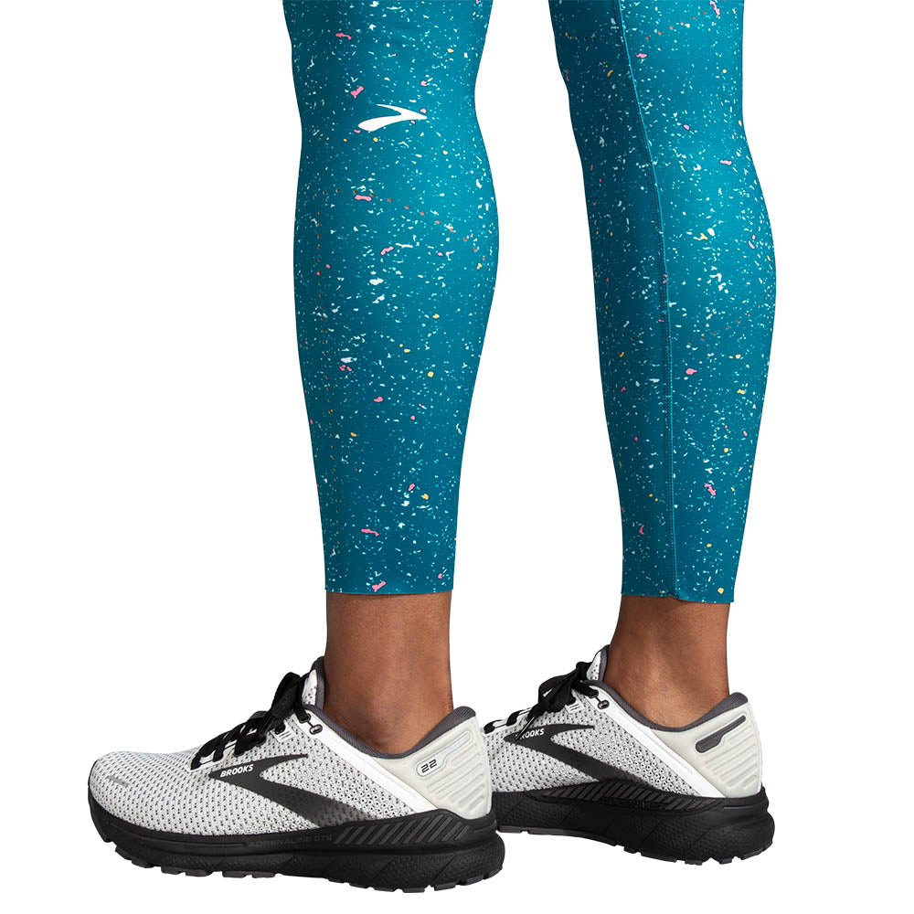 Brooks Method 7/8 Tight Dame - Lagoon Speckle Print/Lagoon - Endurance Sport
