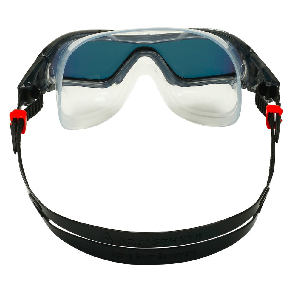 AquaSphere Vista Pro - Dark Grey - Orange Titanium Mirror Lens - Endurance Sport