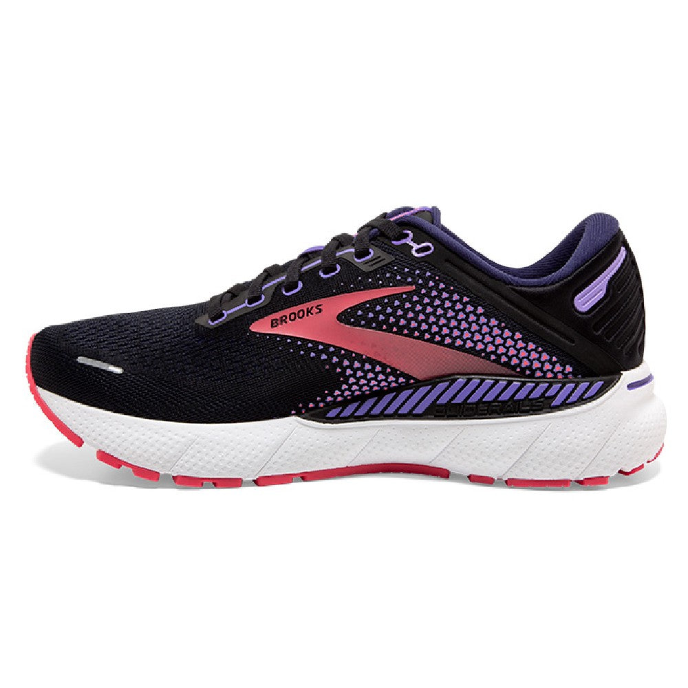 Brooks Adrenaline GTS 22 Dame - Black/Purple/Coral - Endurance Sport