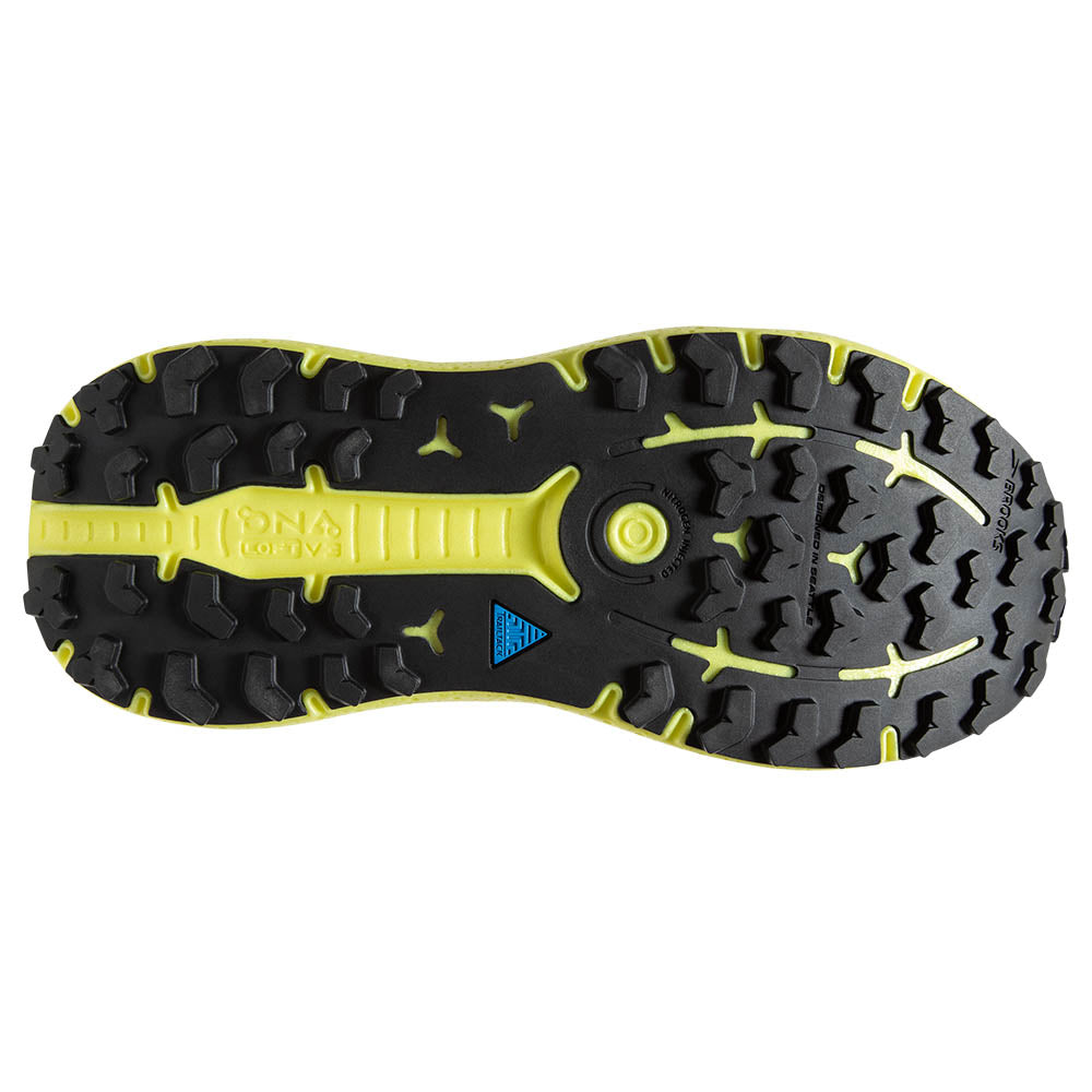 Brooks Caldera 6 Herre - Black/Fiery Red/Blazing Yellow set fra bunden