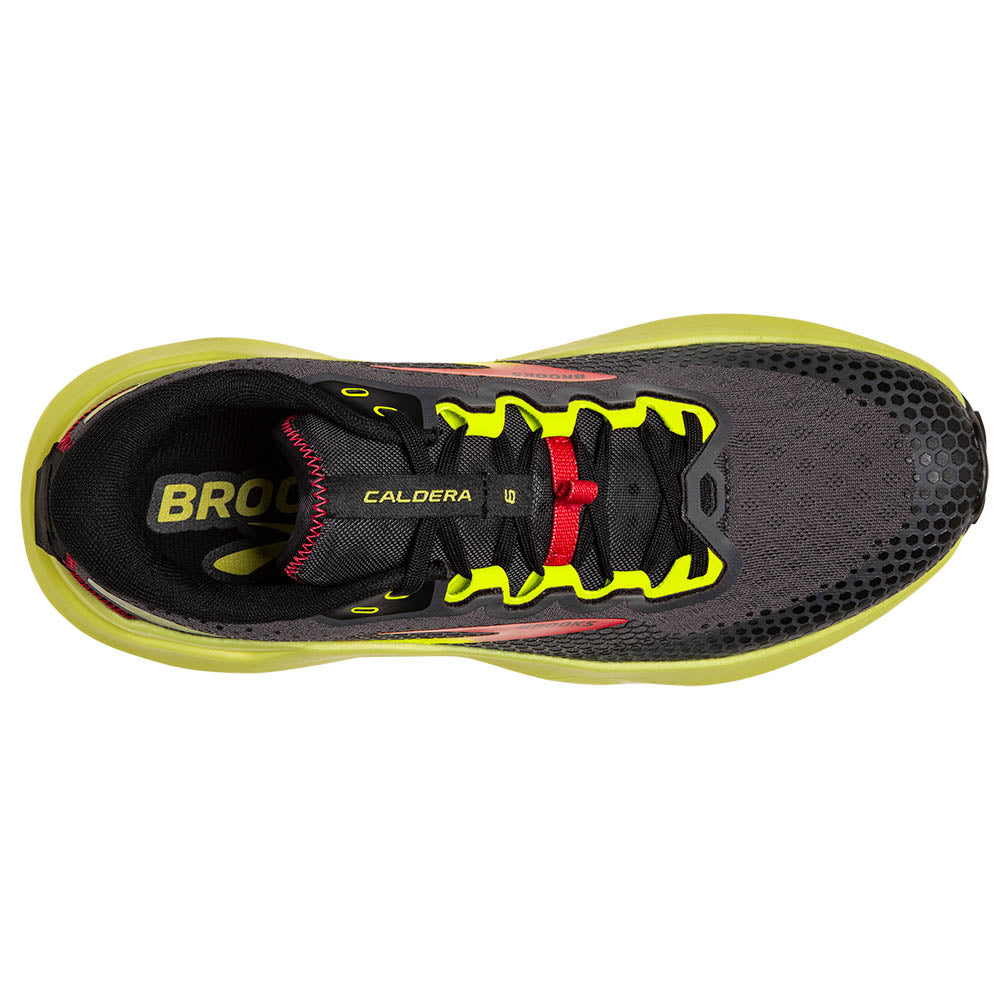 Brooks Caldera 6 Herre - Black/Fiery Red/Blazing Yellow set fra oven