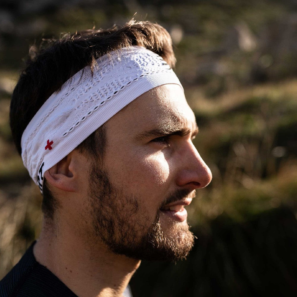 Compressport Thin Headband On Off - Hvid - Endurance Sport