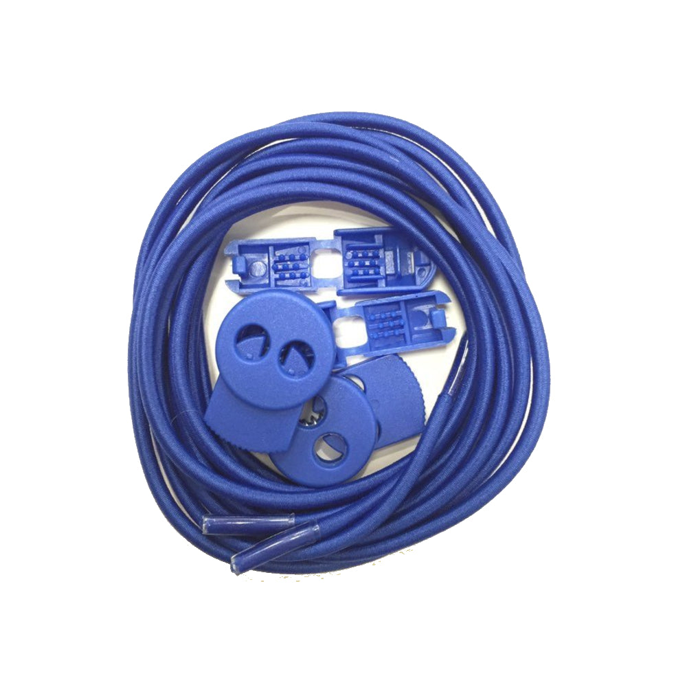 Elastic Lock Shoelaces Blue