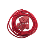 Elastic Lock Shoelaces Red