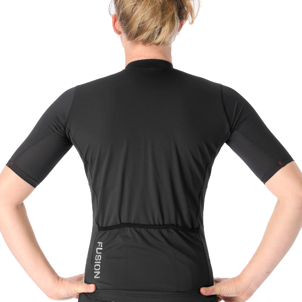 Fusion Dame Cycling Jersey Black back