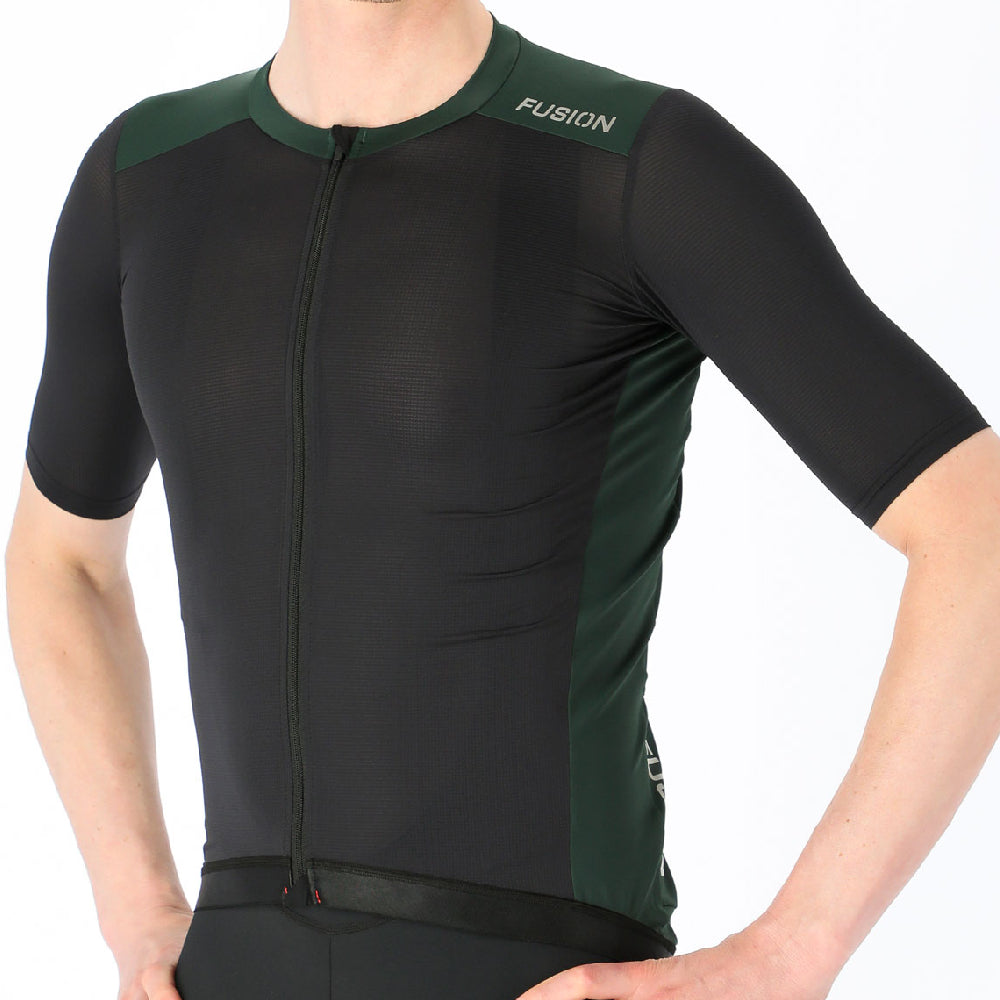 Fusion Mens Cycling Jersey Green
