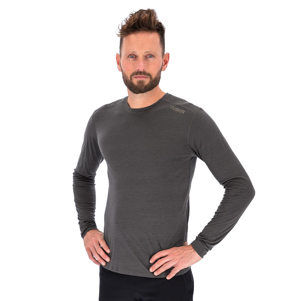 Fusion Mens C3 Merino LS - Grey - Endurance Sport