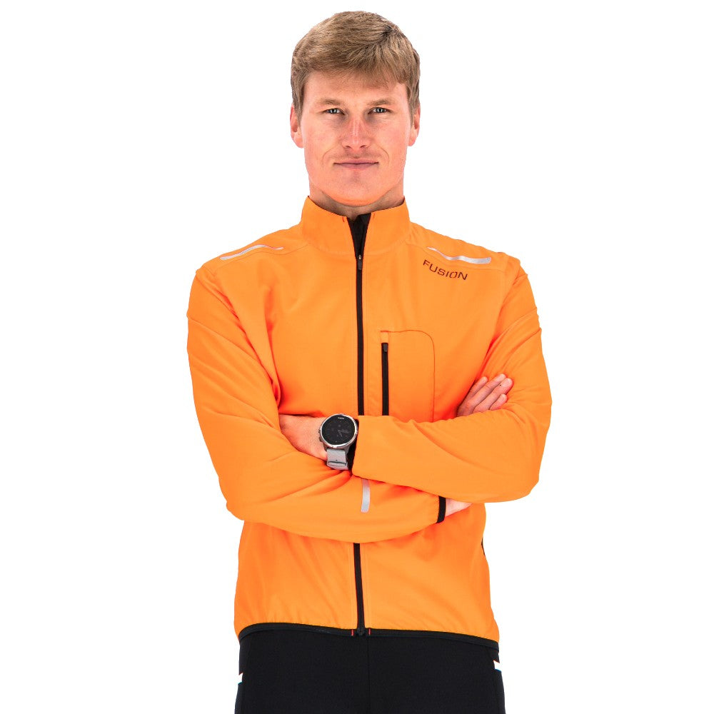 Fusion Mens S1 Run Jacket - Orange - Endurance Sport