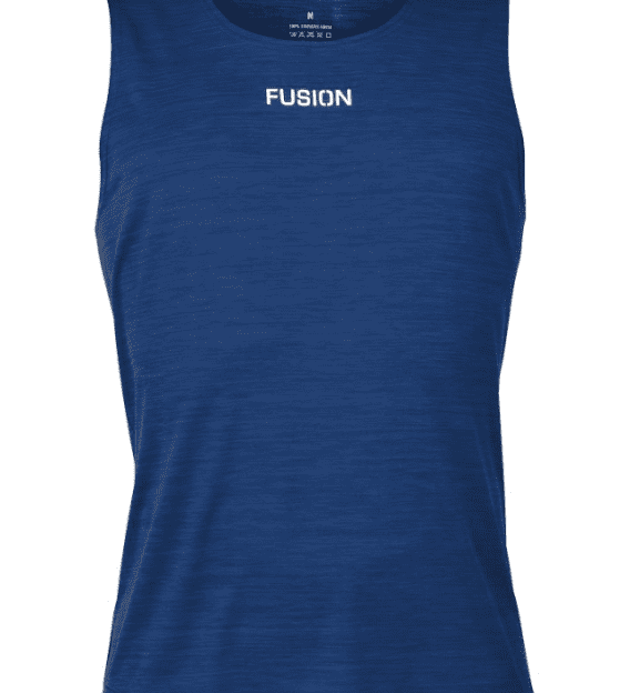 Fusion Mens C3 Singlet - Night/Blue set fra fronten